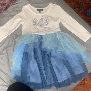 Ombre blue unicorn dress 🦄